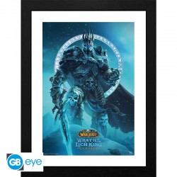 Poster Encadré World of Warcraft Roi Liche 30x40 cm